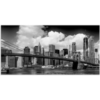 Artland Wandbild "Manhattan Skyline, Brooklyn Bridge", New York, (1 St.) von Artland