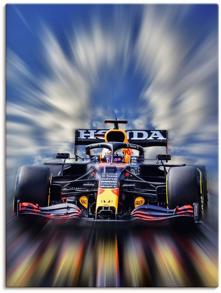 Artland Wandbild Max Verstappen - Weltmeister der Formel1, Auto (1 St), als Alubild, Outdoorbild, Leinwandbild, Poster, Wandaufkleber von Artland