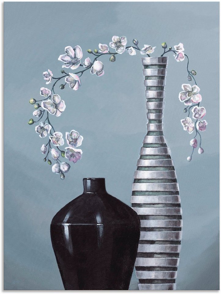 Artland Wandbild Metallische Vasen, Vasen & Töpfe (1 St), als Alubild, Outdoorbild, Leinwandbild, Poster, Wandaufkleber von Artland