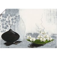 Artland Wandbild "Modernes bauchiges Gefäß mit Orchideen", Vasen & Töpfe, (1 St.) von Artland