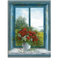 Artland Wandbild "Mohnblumen am Fenster", Arrangements, (1 St.) von Artland
