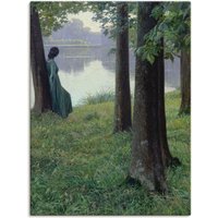 Artland Wandbild "Morgen am Teich in Rastede. 1906", Frau, (1 St.) von Artland