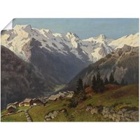 Artland Kunstdruck "Mürren im Berner Oberland, Schweiz. 1913", Berge & Alpenbilder, (1 St.) von Artland