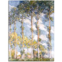 Artland Leinwandbild "Pappeln. 1881", Bäume, (1 St.) von Artland
