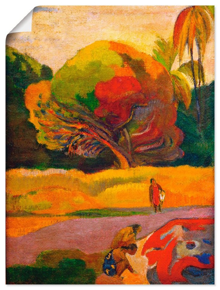 Artland Wandbild Paul Gauguin Frauen am Fluß, Wiesen & Bäume (1 St), als Leinwandbild, Poster in verschied. Größen von Artland