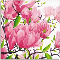 Artland Wandbild "Pinke Magnolien", Blumen, (1 St.) von Artland