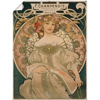 Artland Kunstdruck "Plakat für F. Champenois. 1897", Ausstellungsplakate, (1 St.) von Artland