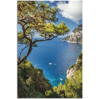 Artland Wandbild "Punta de Masullo, Insel Capri, Italien", Meer Bilder, (1 St.) von Artland