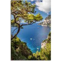 Artland Wandbild "Punta de Masullo, Insel Capri, Italien", Meer Bilder, (1 St.) von Artland