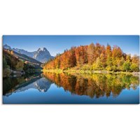 Artland Leinwandbild "Riessersee Bayern", Seebilder, (1 St.) von Artland