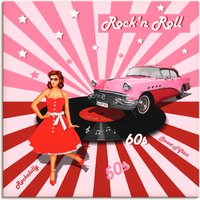Artland Wandbild "Rockn Roll die 50er Jahre", Auto, (1 St.) von Artland
