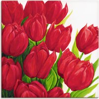 Artland Leinwandbild "Rote Tulpen", Blumen, (1 St.) von Artland