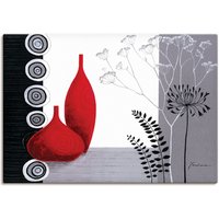 Artland Wandbild "Rote Vasen", Vasen & Töpfe, (1 St.) von Artland
