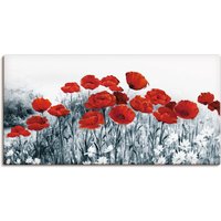 Artland Wandbild "Roter Mohn im Feld", Blumen, (1 St.) von Artland