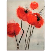 Artland Wandbild "Roter Mohn", Blumen, (1 St.) von Artland