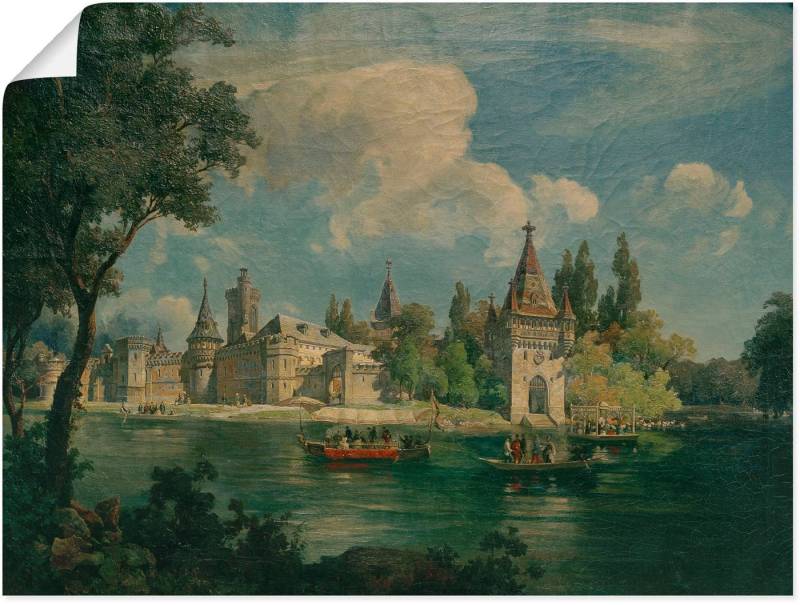 Artland Kunstdruck Schloss Laxenburg, Gebäude (1 St), als Alubild, Leinwandbild, Wandaufkleber oder Poster in versch. Größen von Artland