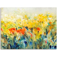 Artland Leinwandbild "Schwingende Blumen II", Blumenwiese, (1 St.) von Artland