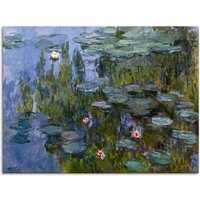 Artland Wandbild "Seerosen (Nympheas). 1918/1921.", Blumen, (1 St.), als Leinwandbild, Poster, Wandaufkleber in verschied. Größen von Artland