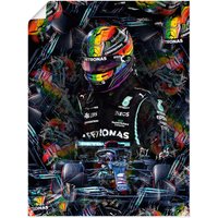 Artland Wandbild "Sir Lewis Hamilton Motorsportlegende", Bilder von Männern, (1 St.) von Artland