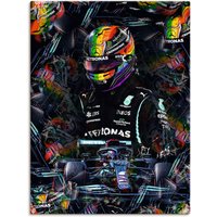 Artland Wandbild "Sir Lewis Hamilton Motorsportlegende", Bilder von Männern, (1 St.) von Artland