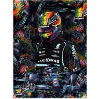 Artland Wandbild "Sir Lewis Hamilton Motorsportlegende", Bilder von Männern, (1 St.) von Artland