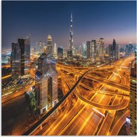 Artland Wandbild "Skyline Dubai", Bilder von Asien, (1 St.) von Artland
