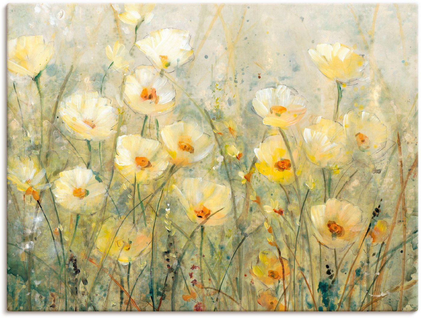 Artland Wandbild Sommer in voller Blüte I, Blumenwiese (1 St), als Alubild, Outdoorbild, Leinwandbild, Poster, Wandaufkleber von Artland