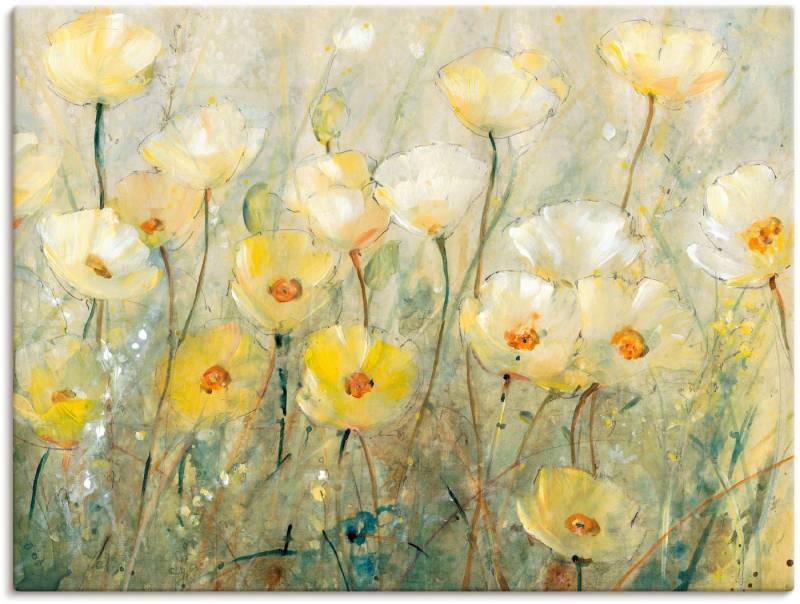 Artland Wandbild Sommer in voller Blüte II, Blumenwiese (1 St), als Alubild, Outdoorbild, Leinwandbild, Poster in verschied. Größen von Artland