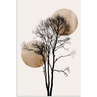 Artland Wandbild "Sonne und Mond versteckt", Baumbilder, (1 St.) von Artland