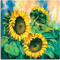 Artland Leinwandbild "Sonnenblumen II", Blumen, (1 St.) von Artland