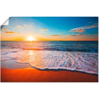 Artland Wandbild "Sonnenuntergang und das Meer", Strand, (1 St.) von Artland