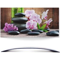 Artland Wandbild "Spa Konzept Zen Steinen Orchideen", Zen, (1 St.) von Artland