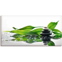 Artland Wandbild "Spa mit Steinen und Bambus", Zen, (1 St.), als Alubild, Outdoorbild, Leinwandbild in verschied. Größen von Artland