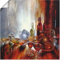 Artland Wandbild "Stillleben mit grauer Teekanne", Geschirr & Besteck, (1 St.) von Artland