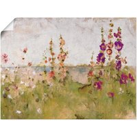 Artland Wandbild "Stockrosen am Meer", Blumen, (1 St.) von Artland