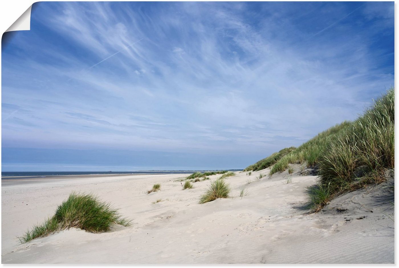 Artland Poster Strandlandschaft auf Baltrum, Strandbilder (1 St), als Alubild, Leinwandbild, Wandaufkleber oder Poster in versch. Größen von Artland