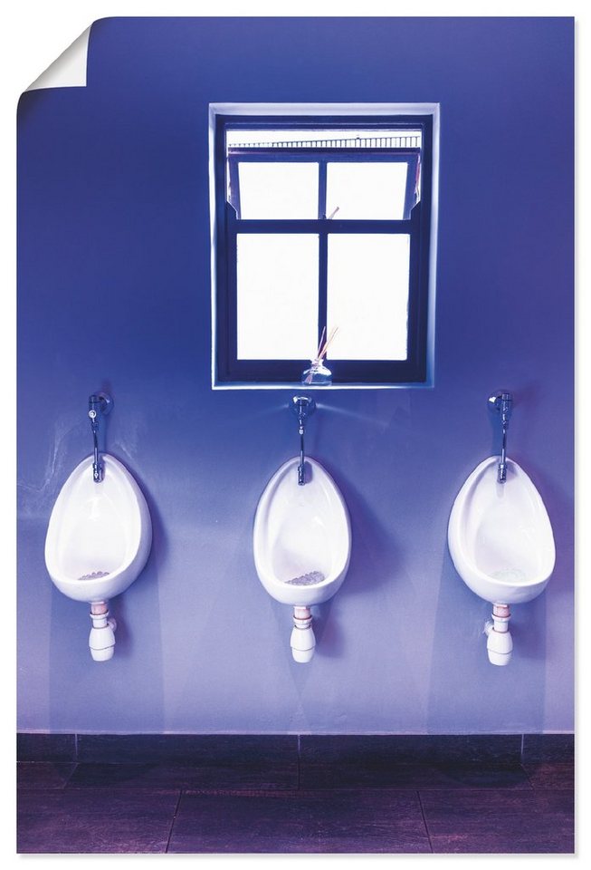 Artland Poster Toilette, Innenarchitektur (1 St), als Alubild, Leinwandbild, Wandaufkleber oder Poster in versch. Größen von Artland