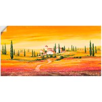 Artland Wandbild "Traumhafte toskanische Landschaft", Europa, (1 St.) von Artland
