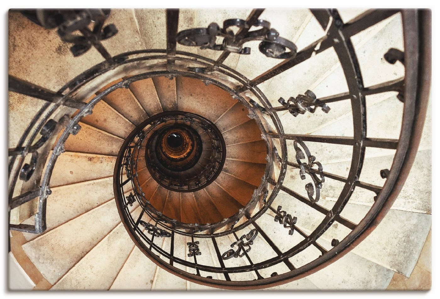 Artland Wandbild Treppe, Architektonische Elemente (1 St), als Alubild, Outdoorbild, Leinwandbild, Poster, Wandaufkleber von Artland