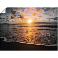Artland Poster "Tropischer Sonnenuntergang am Strand", Sonnenaufgang & -untergang, (1 St.) von Artland