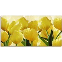 Artland Wandbild "Tulpenfeld gelb", Blumen, (1 St.) von Artland