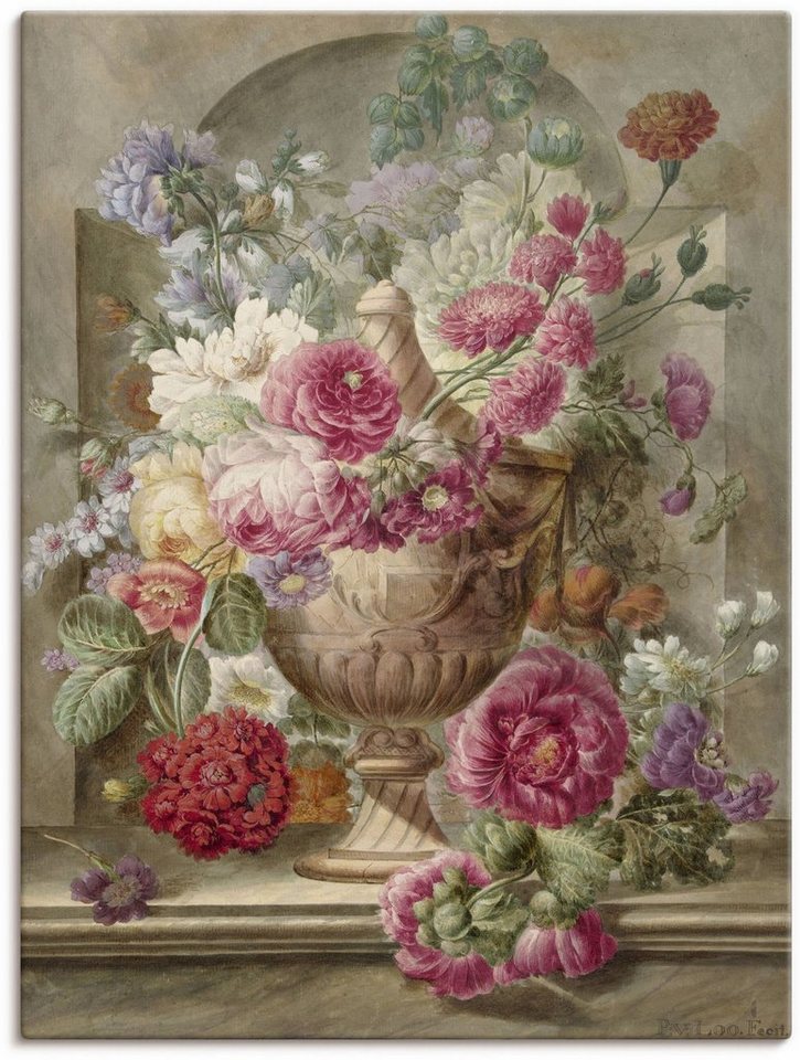 Artland Wandbild Vase mit Blumen., Arrangements (1 St), als Leinwandbild, Poster, Wandaufkleber in verschied. Größen von Artland