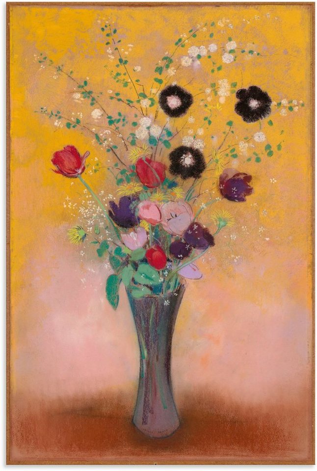 Artland Alu-Dibond-Druck Vase mit Blumen. 1916, Blumenbilder (1 St), für Innen- und Außenbereich geeignet, Outdoorbild von Artland