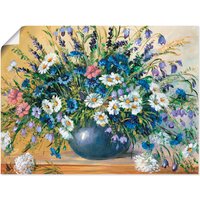 Artland Wandbild "Vase mit Kornblumen", Blumen, (1 St.) von Artland