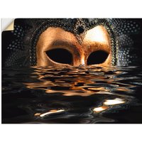 Artland Wandbild "Venezianische Maske mit Blattgold", Karneval, (1 St.) von Artland