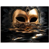 Artland Wandbild "Venezianische Maske mit Blattgold", Karneval, (1 St.) von Artland