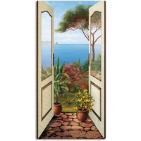 Artland Wandbild "Veranda am Meer", Küstenbilder, (1 St.), als Alubild, Outdoorbild, Leinwandbild, Poster, Wandaufkleber von Artland