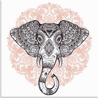 Artland Wandbild "Vintage Mandala Elefant", Wildtiere, (1 St.) von Artland