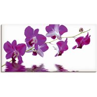 Artland Leinwandbild "Violette Orchideen", Blumen, (1 St.) von Artland