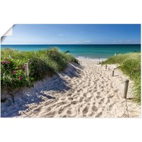 Artland Wandbild "Weg zum Strand an der Ostsee", Strandbilder, (1 St.) von Artland